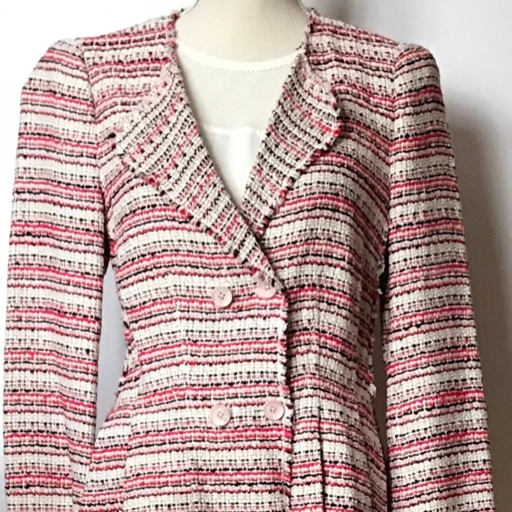 Rebecca Taylor Tweed Peplum Blazer